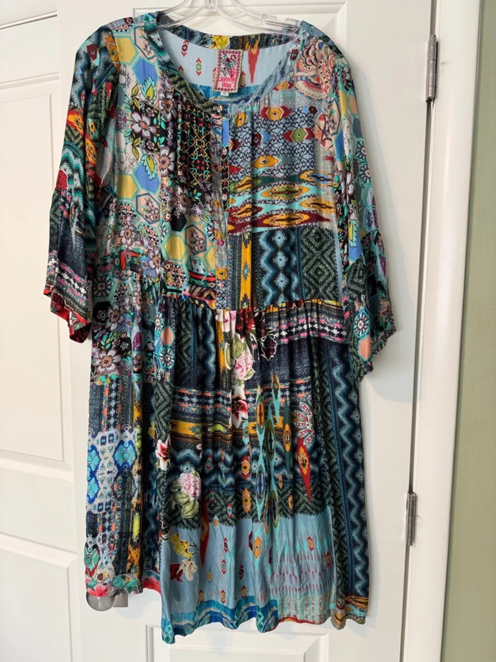 Johnny Was silk Women's Boho Dress - Picture 1 of 6